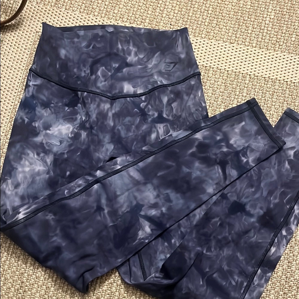 Blue Patterned Leggings